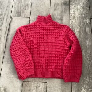 H&M Vibrant Red Turtleneck knitted Sweater size Xsmall